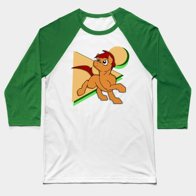 Chess the Mustang Baseball T-Shirt by RockyHay